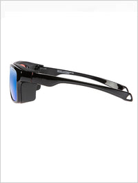 Whitepass II sunglasses - Black +Green mirror Sintrast lens