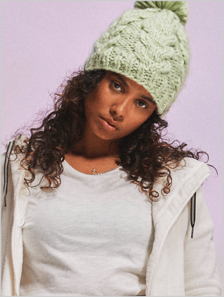 Roxy Winter beanie - Cameo Green