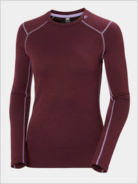 HH Womens Merino Lifa crew top - Hickory
