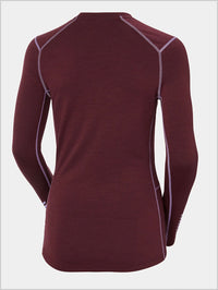 HH Womens Merino Lifa crew top - Hickory