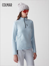 Colmar womens half zip sweatshirt - Angelic blue