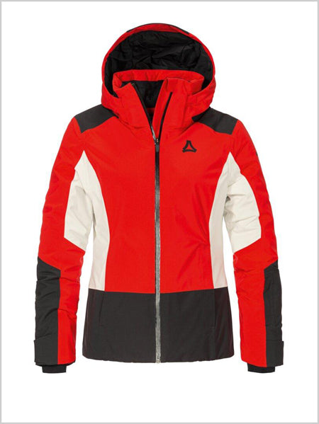 Zandwel womens ski jacket - Scarlet Red