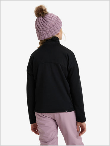 Sidley Girl full zip Fleece - True Black