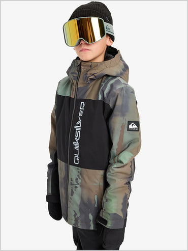 Side Hit Block jacket - Bloomfade Dark Ivy